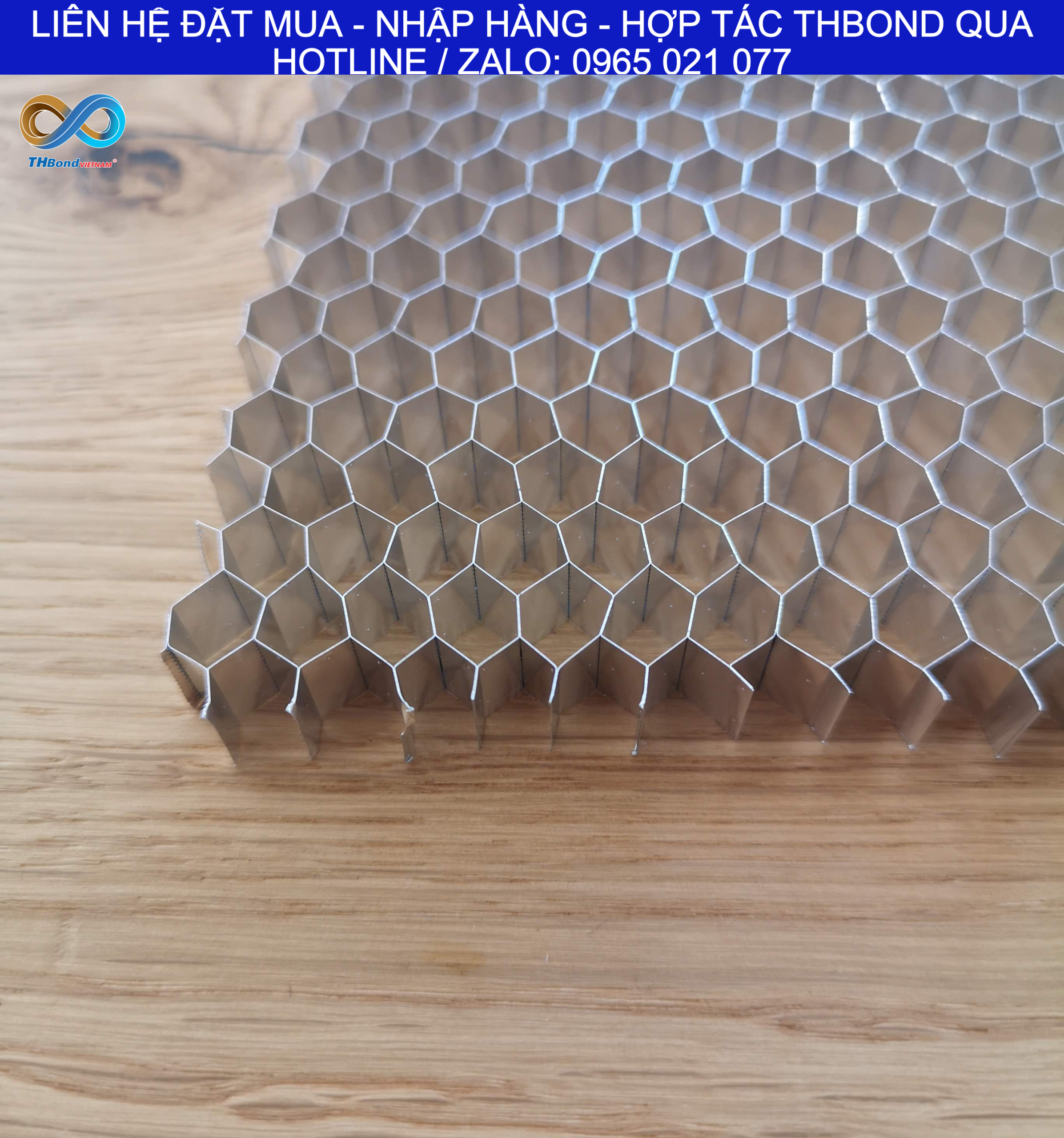 Lõi Nhôm Tổ Ong THBond cho Cửa Thép và Cửa Thép Vân Gỗ, cửa chung cư, cửa biệt thự….
