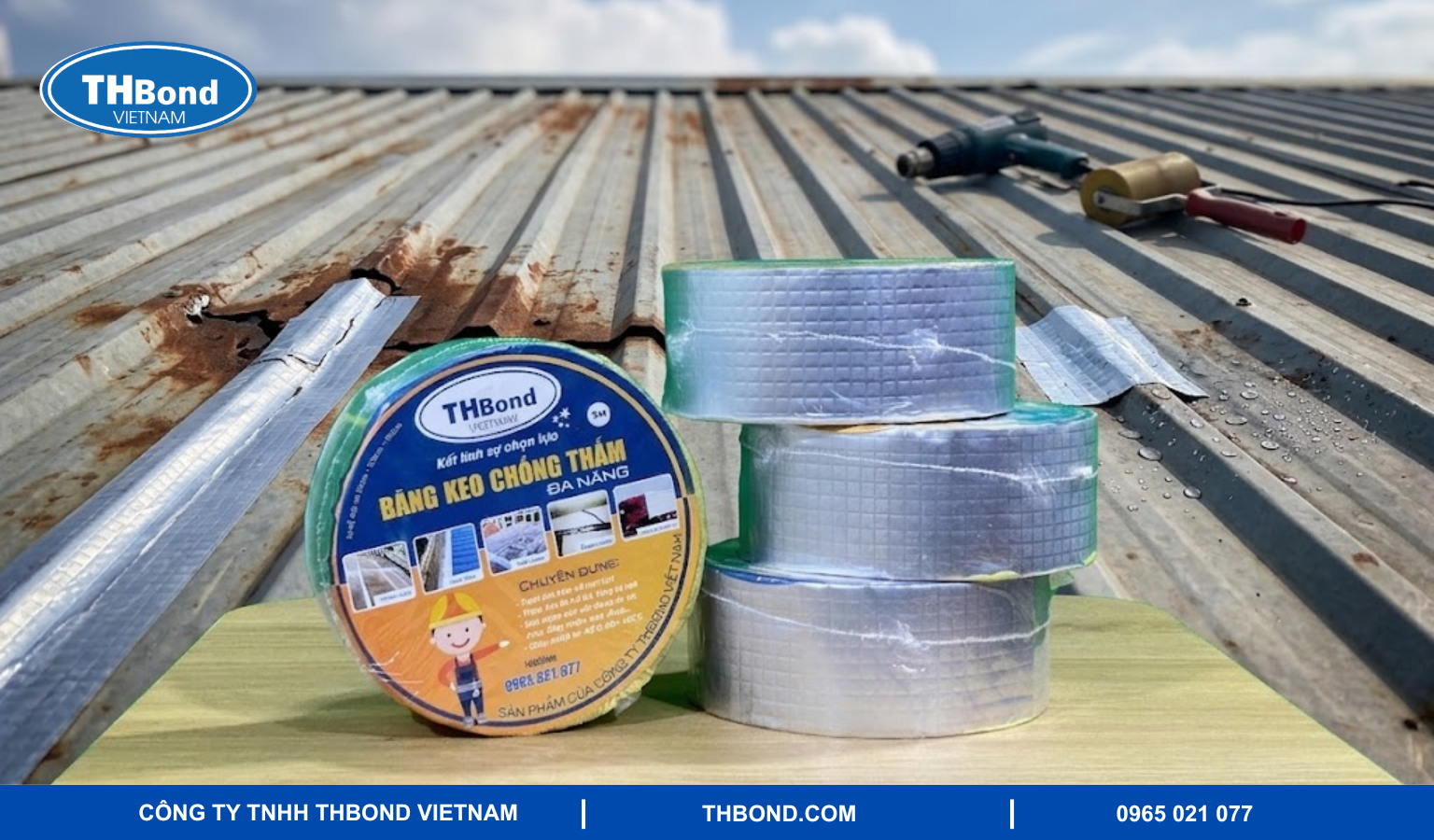 Chống dột nhà mái tôn với băng keo chống thấm