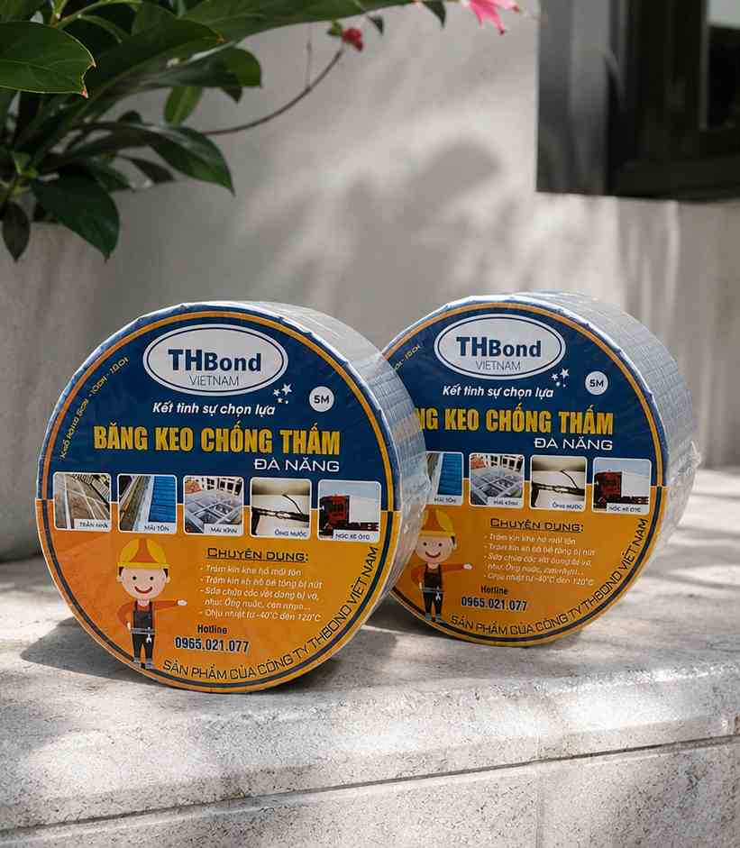 Băng keo, băng dính chống thấm Butyl ứng dụng dán cho mái nhà, xe tải, mái tôn - thbond-com
