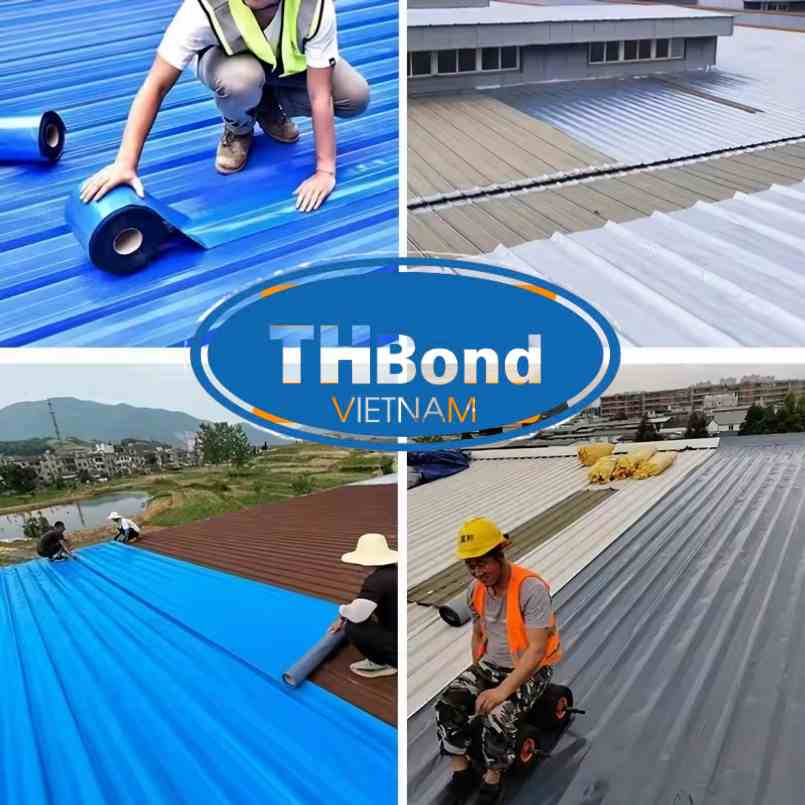 Băng keo chống thấm khổ lớn giúp dán trên các bề mặt diện tích lớn như Trần bê tông, tường, mái tôn... - thbond-com (5)