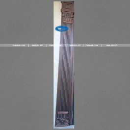 Cột và ốp trụ được thi công thực tế tại công trình cửa thép 5D sử dụng bộ Huỳnh cửa Lan Tây - thbond-com