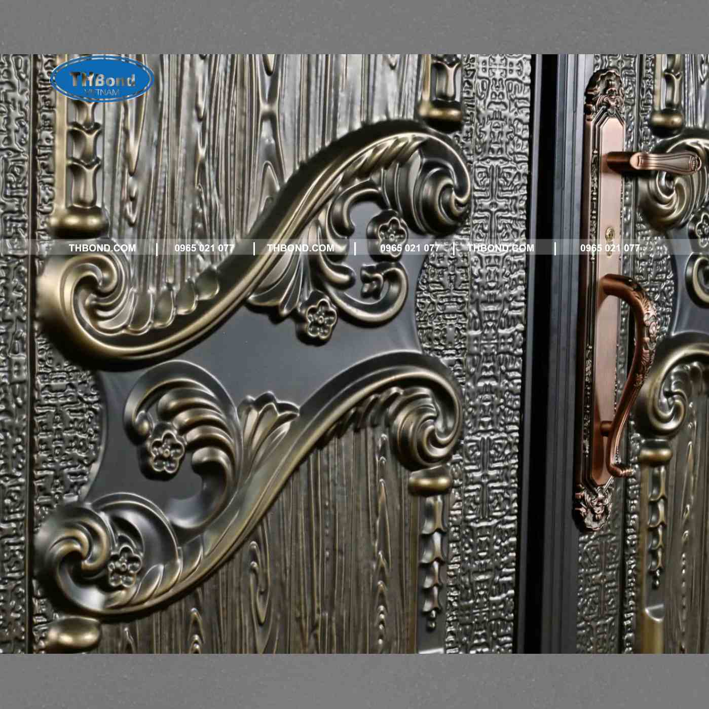 Cận cảnh những chi tiết trên bộ Huỳnh sơn vân 5D màu Lục Bảo - thbond-com