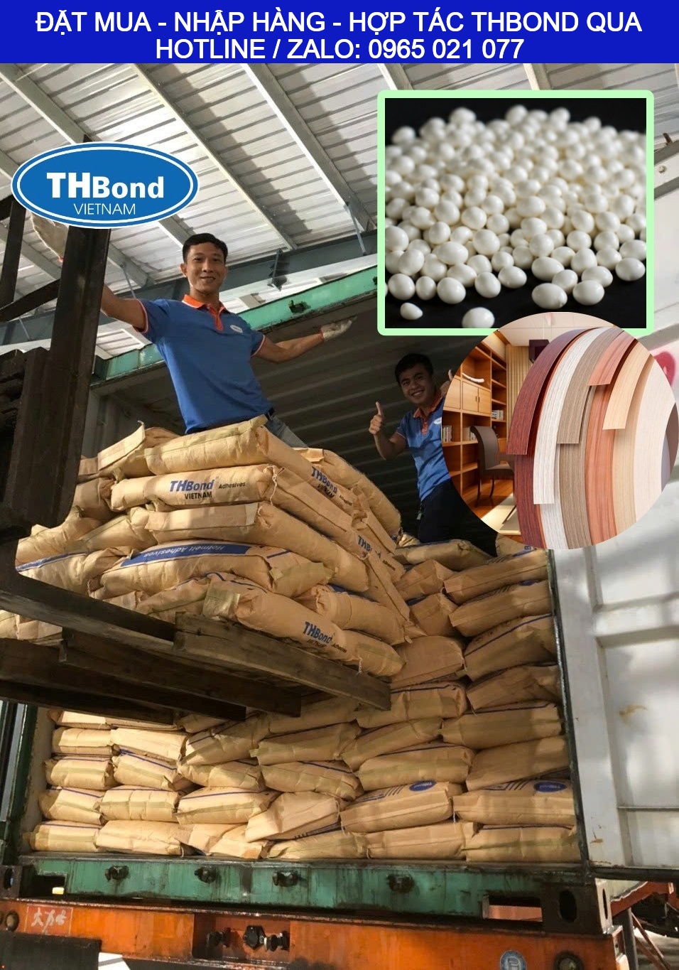 Đường keo hạt EVA THBOND mịn, hạn chế lộ keo, tăng tính thẩm mỹ cho sản phẩm nội thất - thbond-com