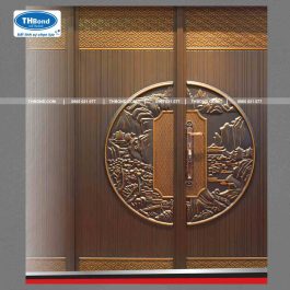 Huỳnh Pano Cửa 5D THỦY MẶC TH-3029 trên bộ cửa 2 cánh1 - thbond-com