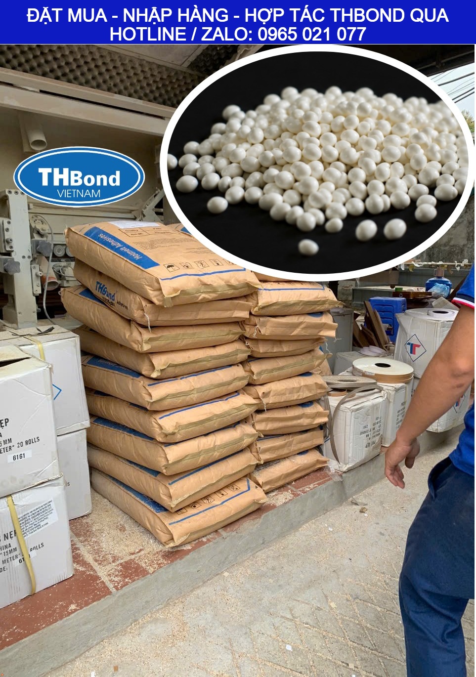 Keo hạt THBond chuyên dán chỉ viền PVC, ABS, Acrylic, Melamine và Veneer... - thbond-com