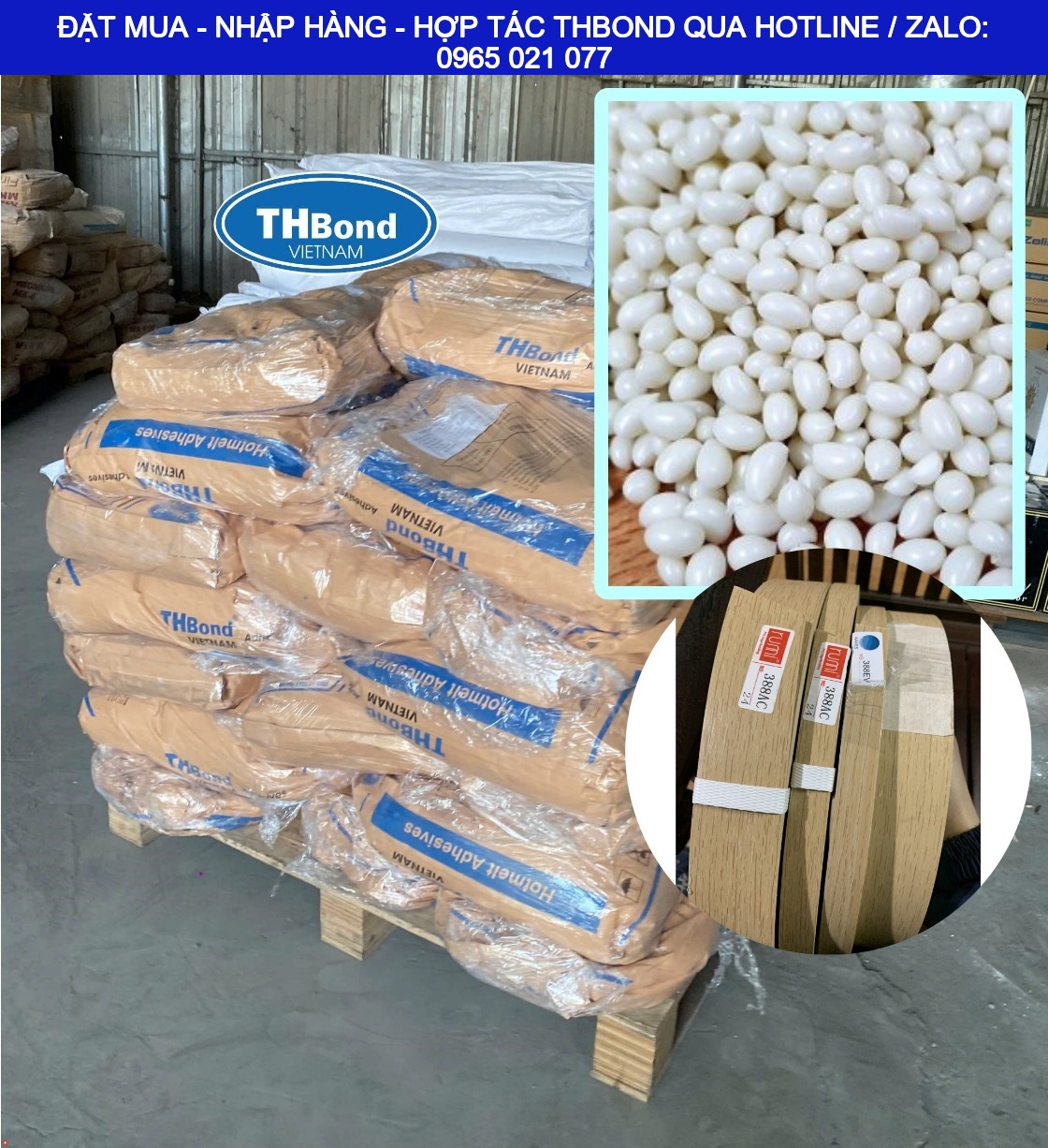 Keo nhiệt, keo hạt EVA có ưu điểm nóng chảy nhanh, đóng rắn ổn định, góp phần nâng cao năng suất sản xuất - thbond-com
