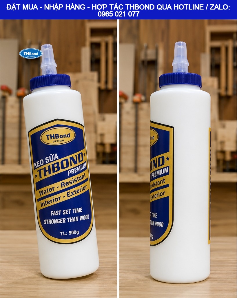 Keo sữa dán gỗ THBond gốc nước an toàn, dễ thi công và dễ vệ sinh - thbond-com