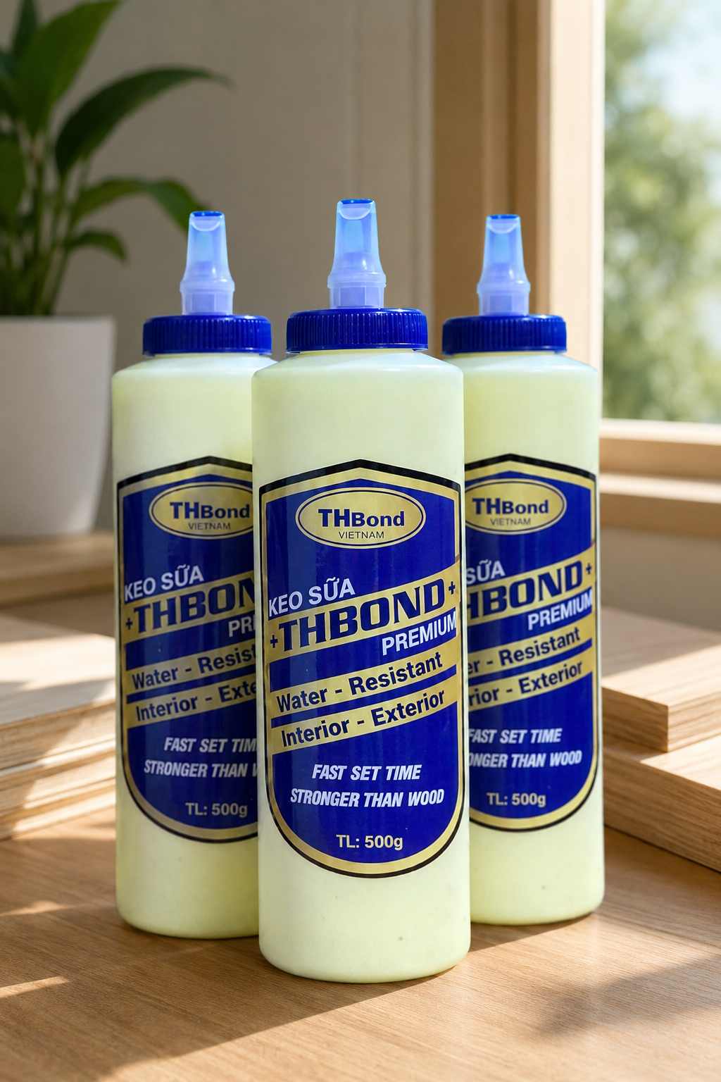 Keo sữa THBond – đa dạng giải pháp keo cho xưởng từ dán cạnh đến ghép gỗ