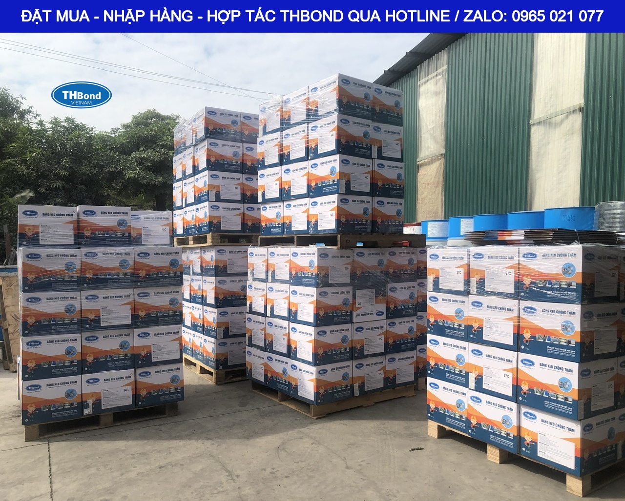 Băng Keo Chống Thấm, THBOND cung cấp đến đơn vị thi công, doanh nghiệp sản xuất ứng dụng quy mô lớn - thbond-com