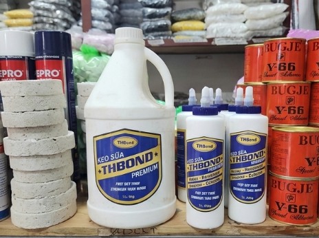 Bề mặt Laminate phẳng đẹp sau khi ép bằng keo sữa THbond PVA PVAc - thbond-com