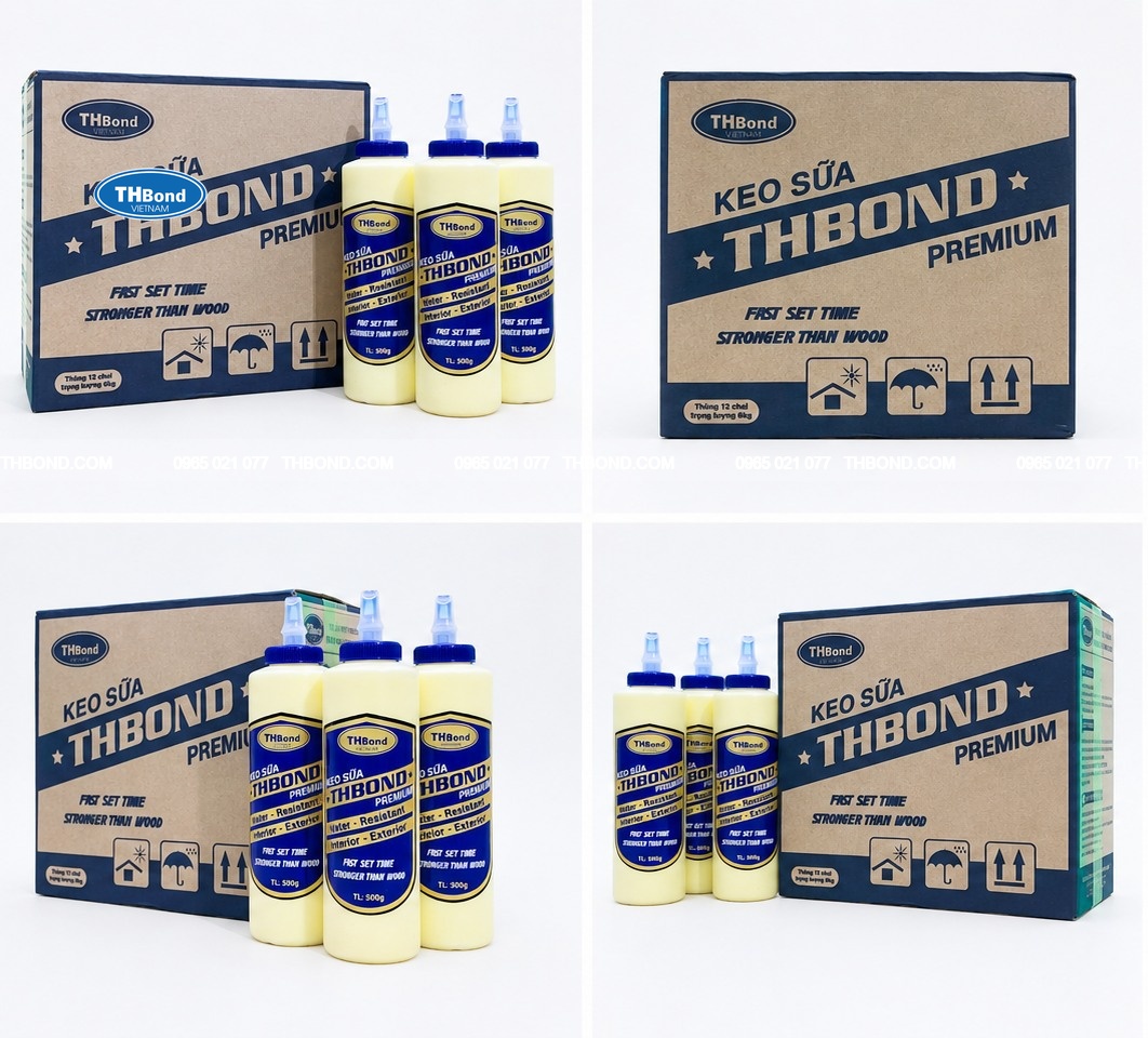 Ép Veneer lên MDF, HDF bằng keo sữa THBond cho bề mặt bền đẹp - thbond-com