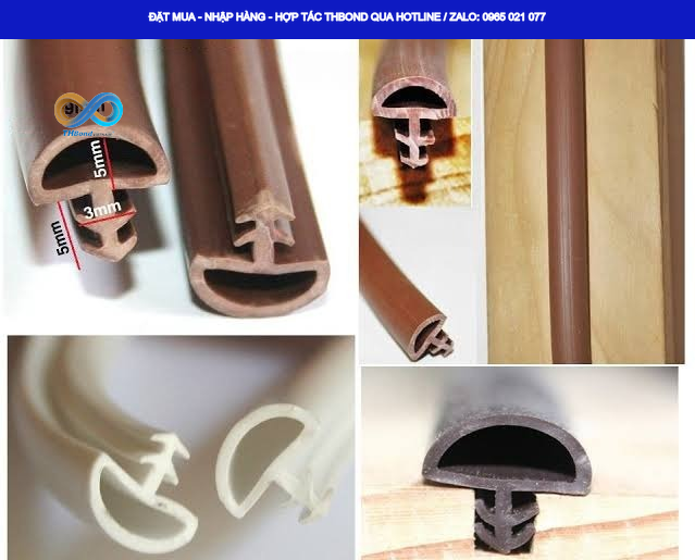 Gioăng Cao Su Chữ T THBond Giúp Tăng Độ Kín Khít Cho Hệ Cửa_wm
