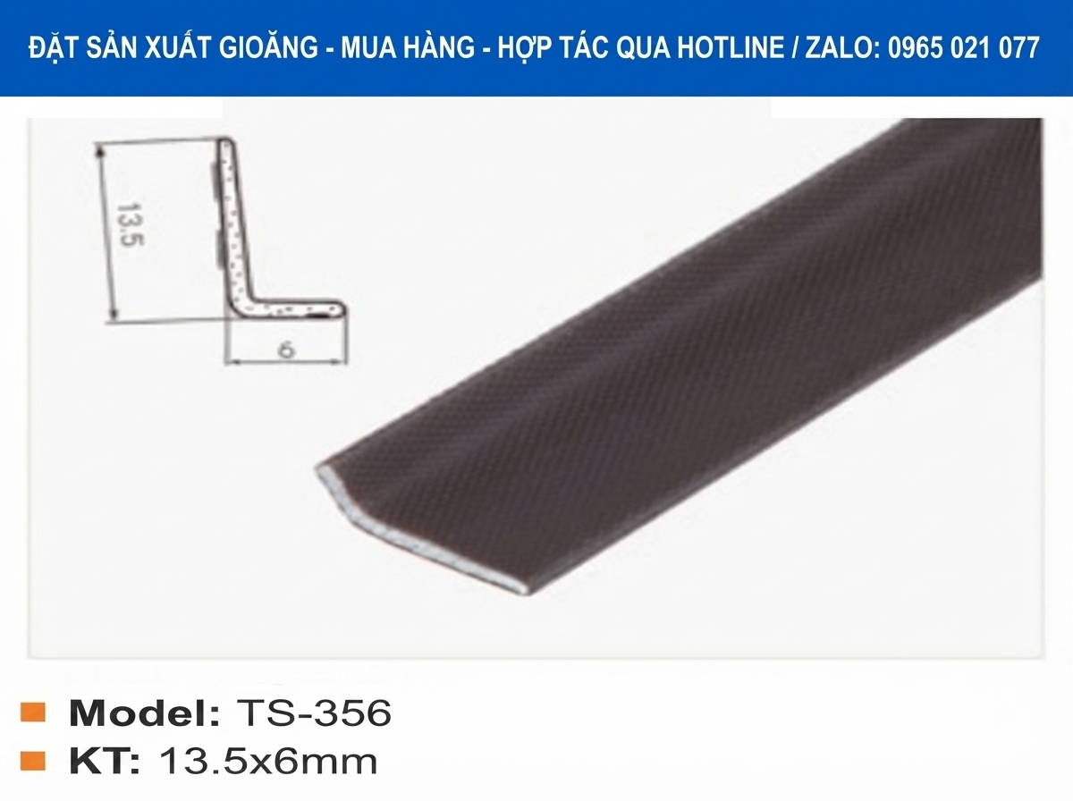 Gioăng Xốp chữ L kích thước 13.5x6mm ứng dụng cho Cửa, thiết bị kỹ thuật - thbond-com