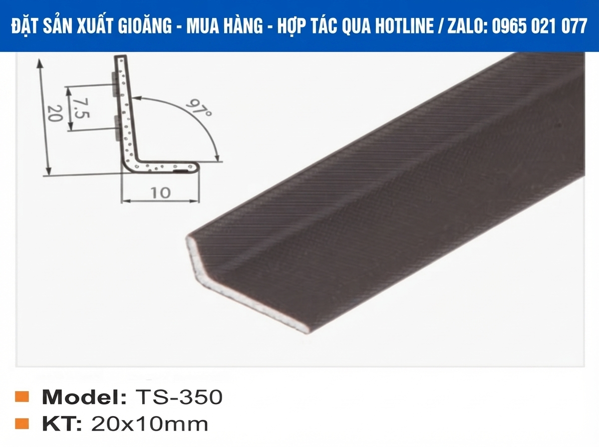 Gioăng Xốp chữ L kích thước 20x10mm ứng dụng cho Cửa, thiết bị kỹ thuật - thbond-com
