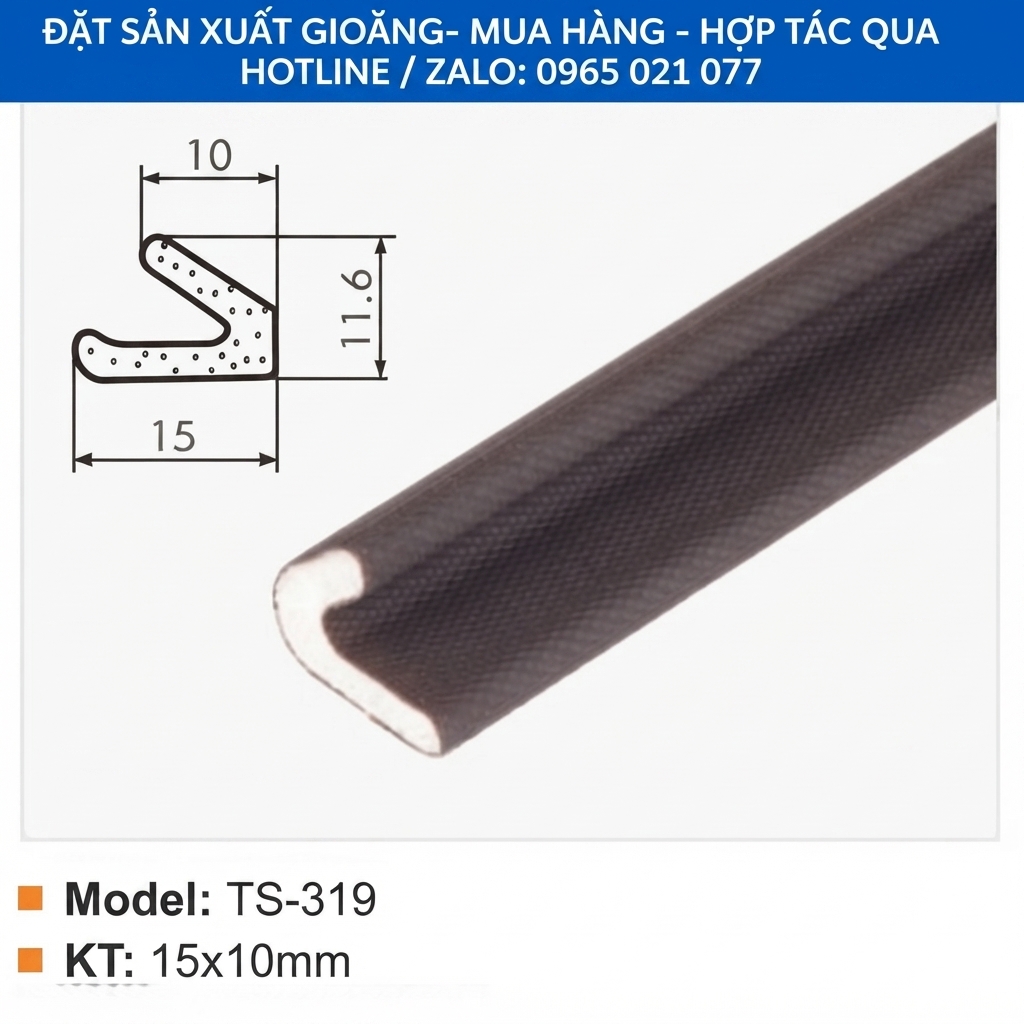 Gioăng Xốp chữ V, gioăng PU chữ V kích thước 15x10mm cho cửa, thiết bị kỹ thuật - thbond-com