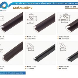 Gioăng Xốp chữ V, gioăng PU chữ V kích thước cho cửa, thiết bị kỹ thuật, đa dạng kích thước - thbond-com