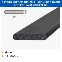 Gioăng chống cháy kích thước 20x5mm, gioăng xốp chống cháy - thbond-com