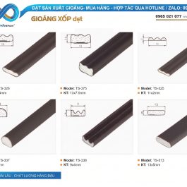 Gioăng xốp dẹt cho cửa và các thiết bị kỹ thuật, kích thước đa dạng - thbond-com