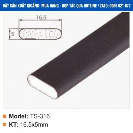 Gioăng xốp dẹt kích thước 16.5x5mm cho sản xuất cửa, thiết bị kỹ thuật - thbond-com