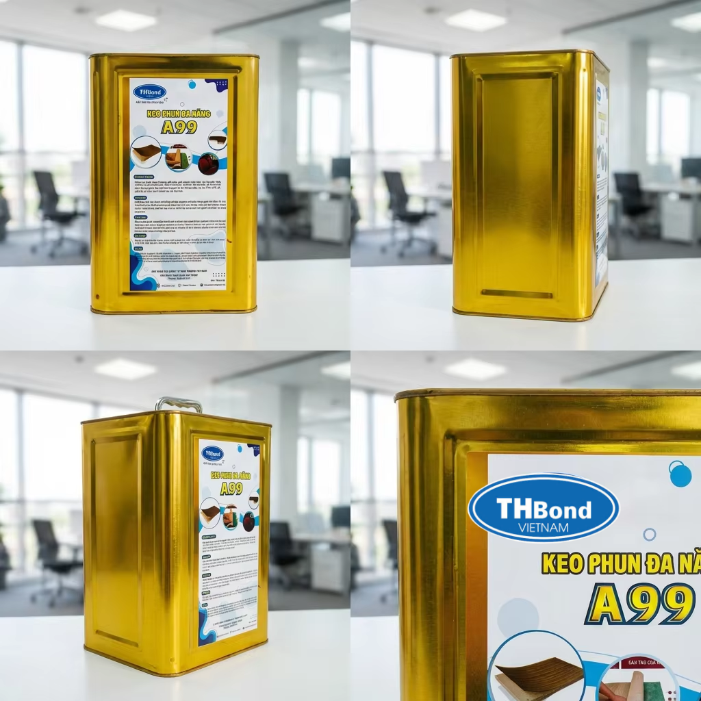 Keo phun A99 tạo lớp phủ đồng đều, nâng cao chất lượng liên kết Laminate - thbond -com 1`