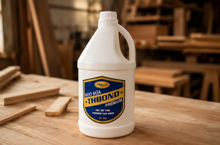 Keo sữa THBond phù hợp cho dây chuyền ép Veneer trong sản xuất nội thất