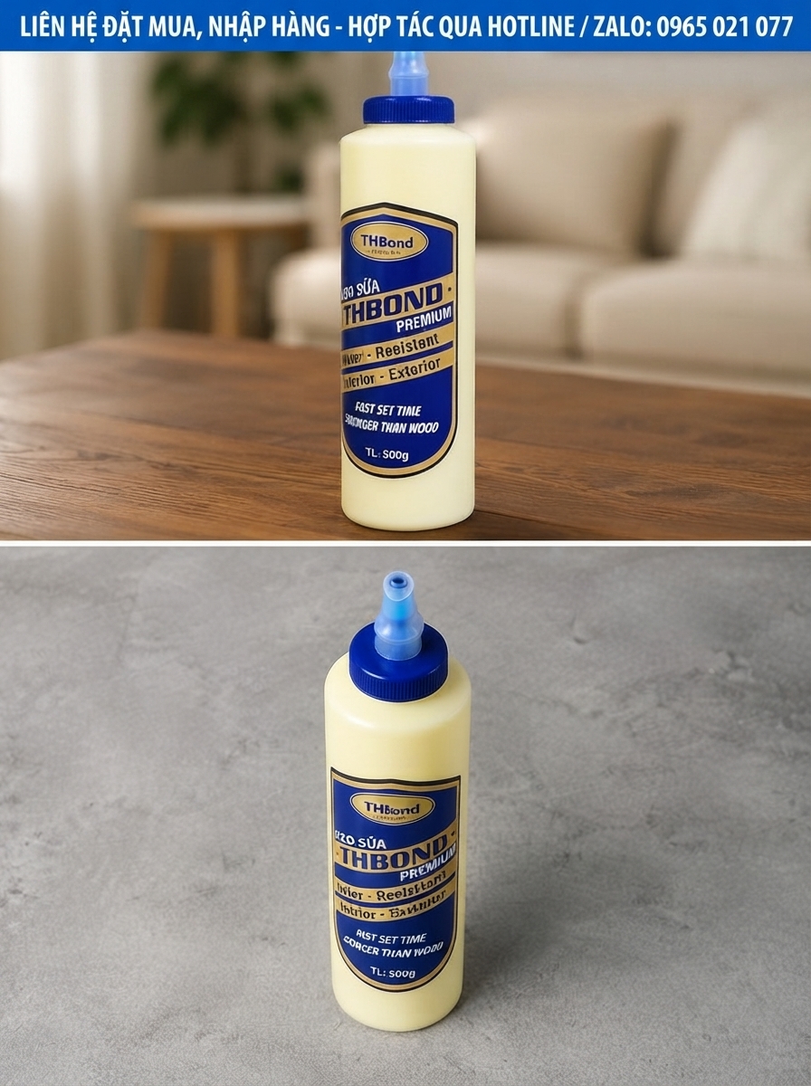 Keo sữa dán gỗ công nghiệp THBond ứng dụng trong sản xuất nội thất hiện đại