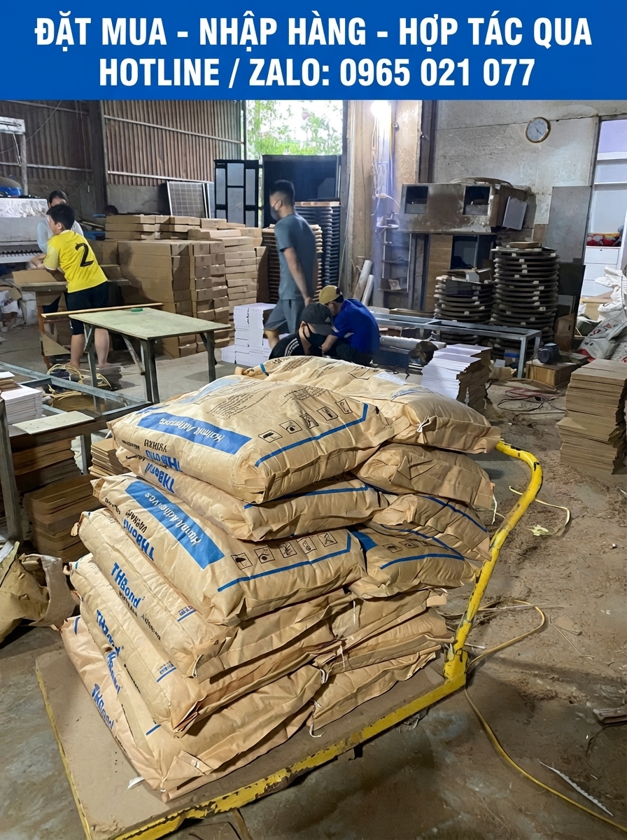 Nhập Keo Hạt THBond số lượng lớn phục vụ xưởng nội thất và đại lý tại Bắc Ninh