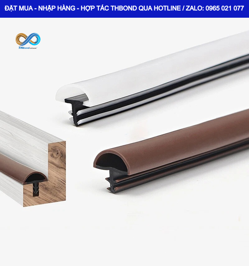 Phần thân đàn hồi của Gioăng Cao Su Chữ T THBond giúp bù khe hở và tăng hiệu quả làm kín_wm