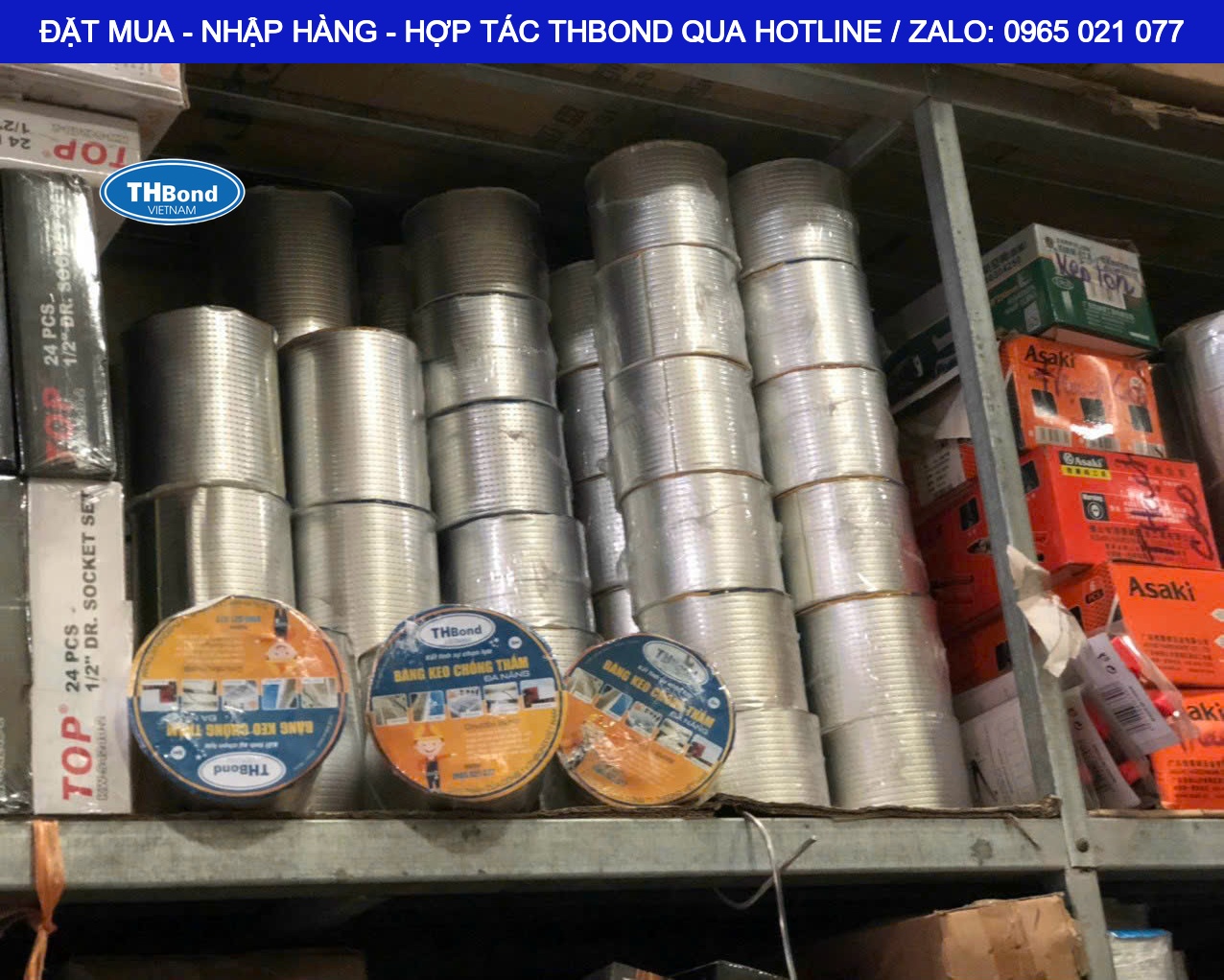 Với Cấu tạo 3 lớp giúp Băng Keo Chống Thấm THBond bám dính và chống nước hiệu quả - thbond-com