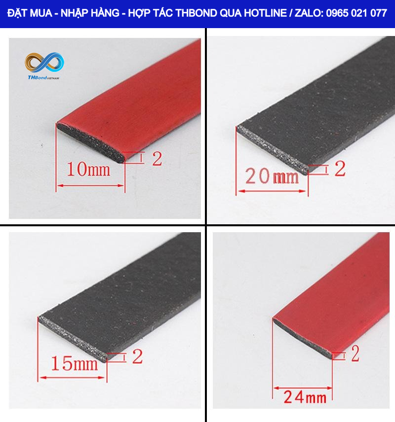 Mềm Dẻo – Dễ Bố Trí Trên Hệ Cửa THBond – Gioăng chống cháy trương nở GTH688 dạng dẹt mềm, thuận tiện bố trí theo vị trí cần làm kín