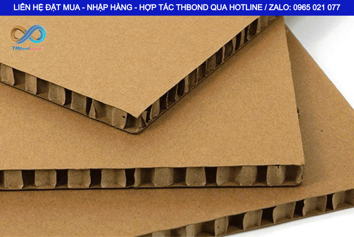 GIẤY TỔ ONG TẤM THBond có thể gia công theo kích thước phù hợp với từng sản phẩm của xưởng sản xuất và nhu cầu kinh doanh của doanh nghiệp, đại lý