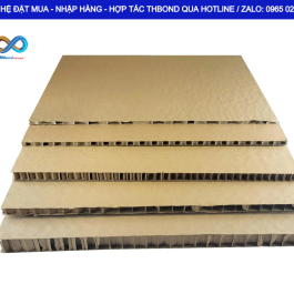 Cấu trúc lõi tổ ong của THBond giúp tạo chiều dày kết cấu với trọng lượng giảm và nhẹ đáng kẻ nhưng có thể chịu tác động lực mạnh