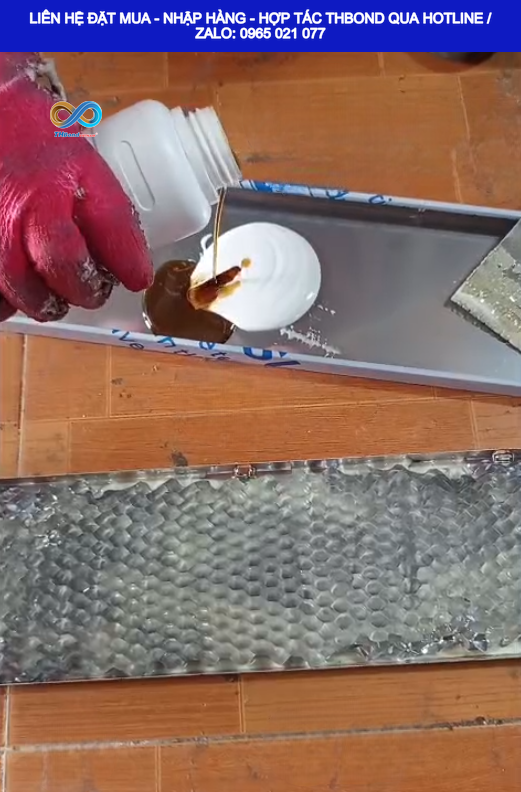 Keo AB 2 Thành Phần dán lõi nhôm THBond gồm thành phần chính A và chất đóng rắn B