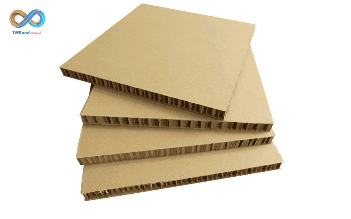 Giấy Tổ Ong Tấm THBond dùng trong sản xuất Cửa, Vách Panel, Tấm vật liệu, thùng hộp đóng hàng, vật liệu đóng gói