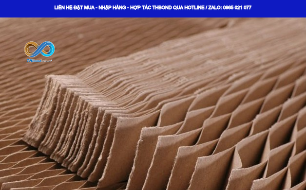Thanh giấy tổ ong THBond dạng nén giúp tối ưu vận chuyển và lưu kho_wm