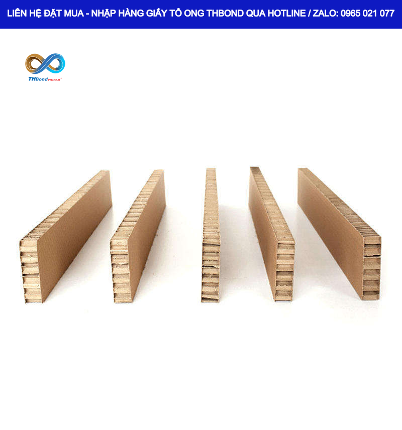 THBond cung cấp giấy tổ ong tấm theo kích thước, độ dày và kích thước ô phù hợp nhu cầu sản xuất.