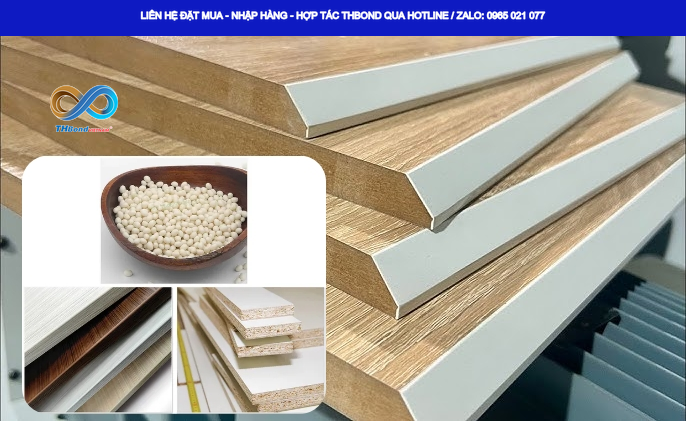 Sản phẩm keo dán THBond phục vụ từ xưởng gia công đến các doanh nghiệp sản xuất nội thất quy mô lớn.