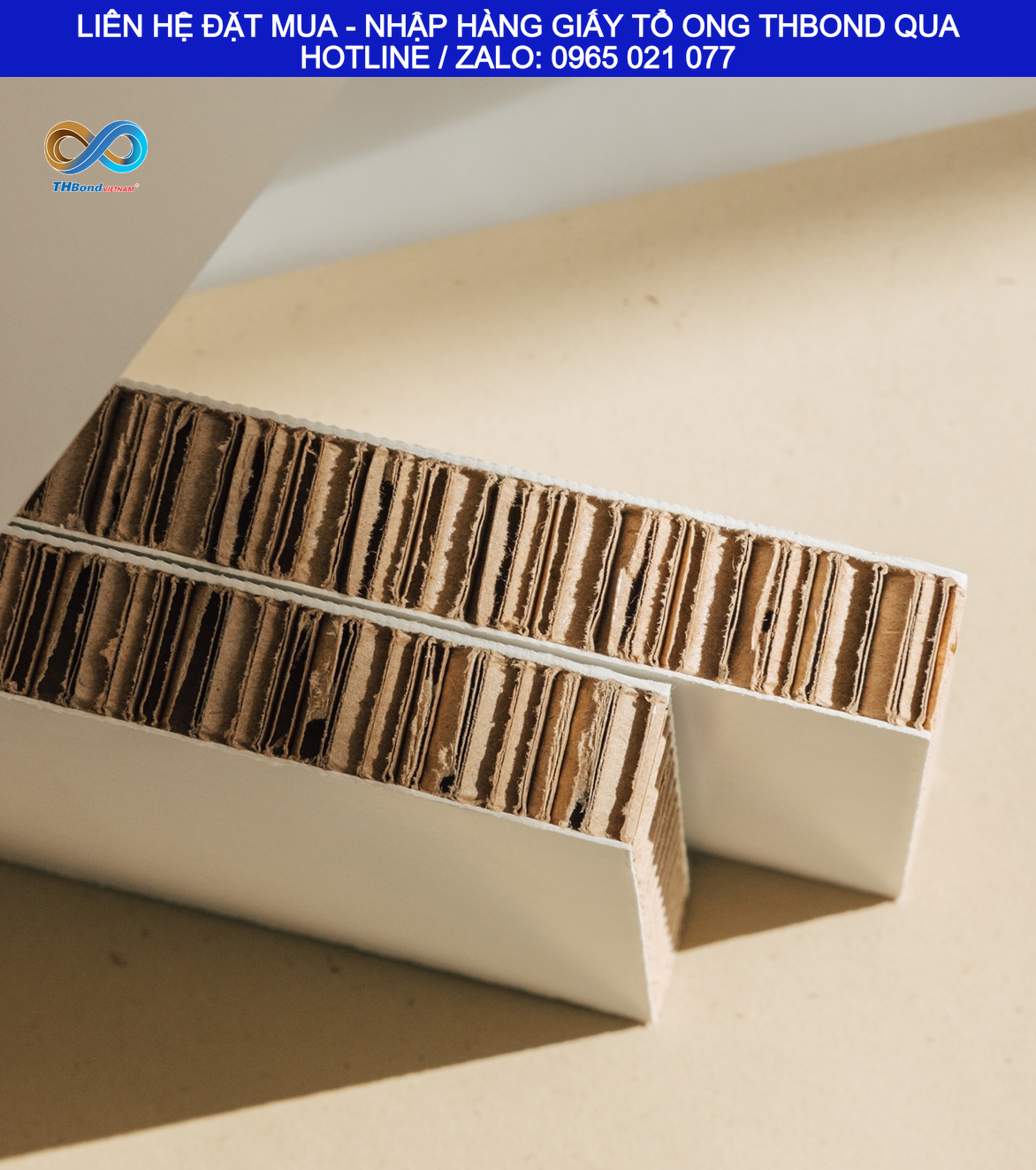 Kích thước Tấm Giấy Tổ ong THBond có thể tùy chỉnh giúp xưởng, doanh nghiệp có thể sản xuất theo bản vẽ và quy cách thành phẩm.