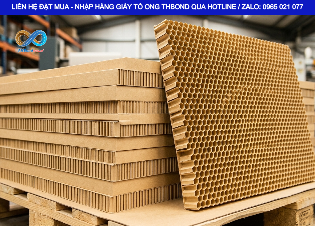 THBond cung cấp giấy tổ ong tấm với nhiều lựa chọn độ dày phục vụ từng yêu cầu kết cấu.
