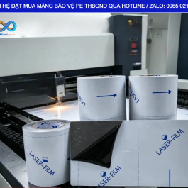 Màng PE bảo vệ inox hỗ trợ giảm nguy cơ trầy xước khi cắt, uốn, gia công và lắp đặt.