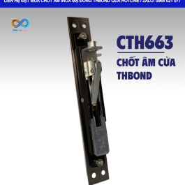 Chốt âm cửa CTH663 mạ đồng tạo thêm lựa chọn phối màu cho tay nắm, khóa và các chi tiết kim loại trên bộ cửa thép, cửa gỗ,…