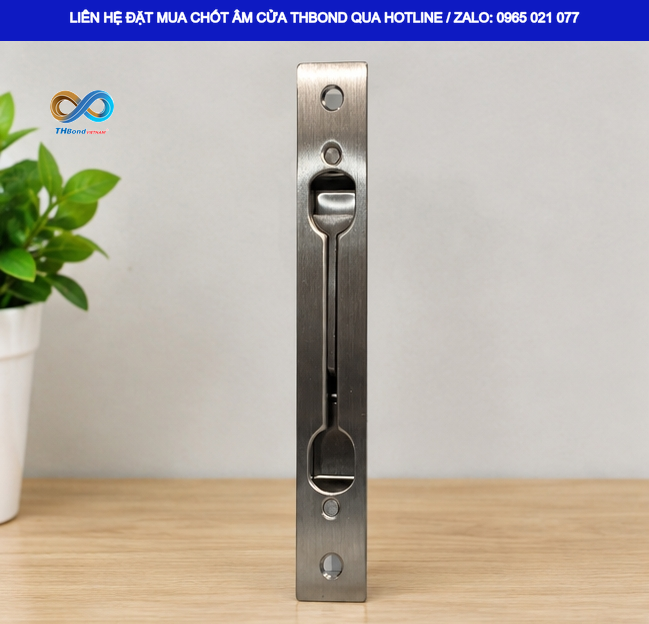 Chốt Âm CTH339 của THBond sử dụng Inox 304, đáp ứng nhu cầu lựa chọn phụ kiện có khả năng chống gỉ và sử dụng bền bỉ.