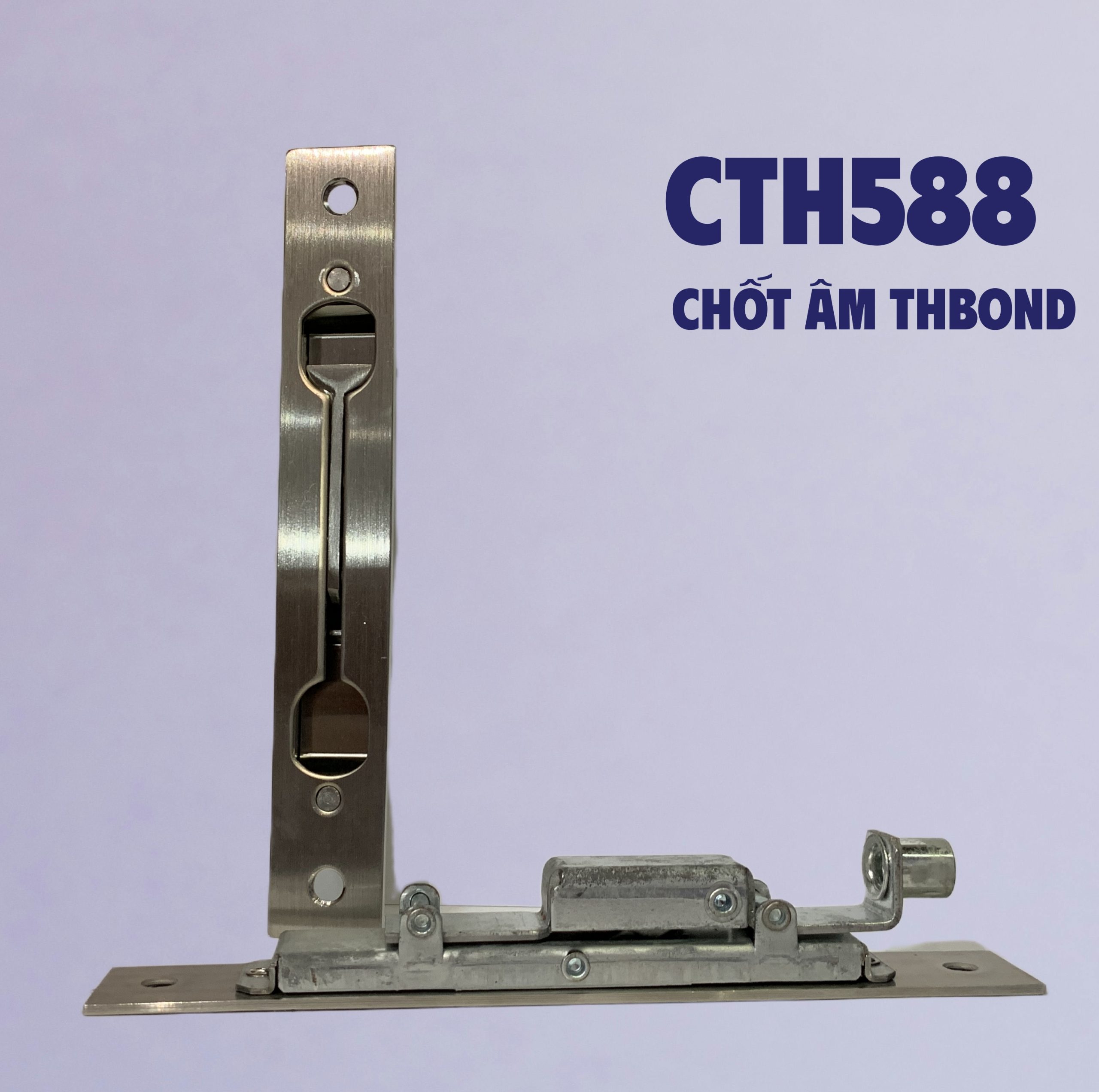 Chốt Âm Cửa Inox CTH588 THBond – Kích thước 170 x 25 x 1,5 mm đáp ứng đa dạng nhu cầu sản xuất và lắp đặt cửa