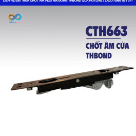THBond sản xuất cung ứng chốt âm cửa CTH663 theo quy cách 200 x 30 x 1.5 mm, đáp ứng nhu cầu kiểm soát đồng nhất phụ kiện trên nhiều bộ cửa thép vân gỗ, cửa gỗ