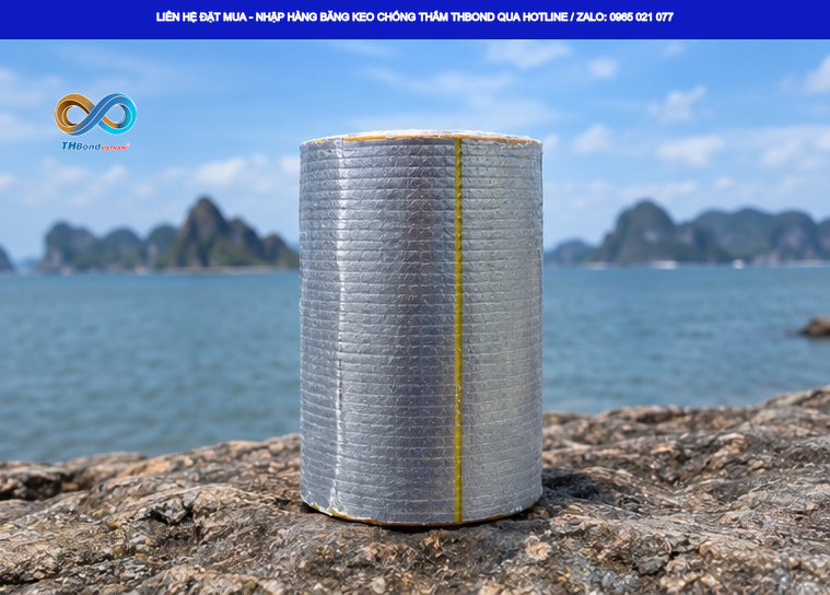 THBond cung cấp băng keo chống thấm dán ngói khổ 15cm, cuộn 5 m, thuận tiện cắt theo chiều dài cần sử dụng và giảm thao tác khi sửa chữa tại công trình.