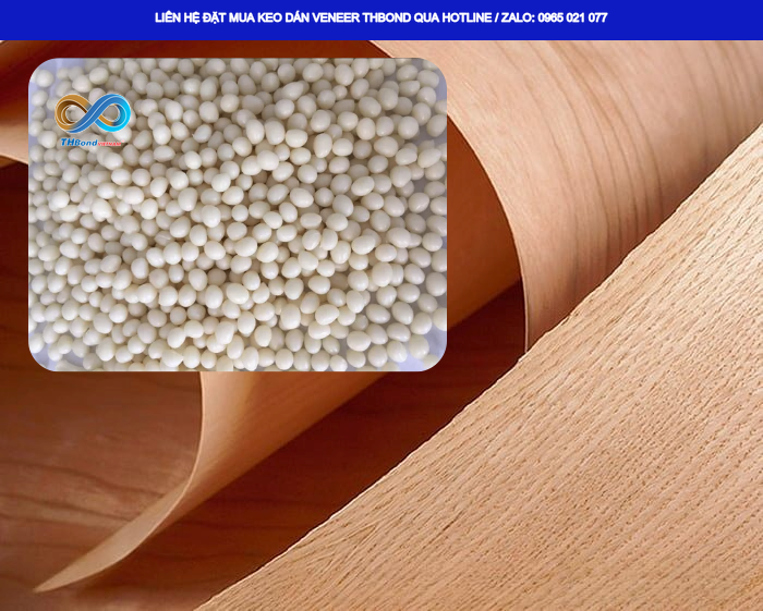 Dán Veneer trên nền MDF, MFC, HDF – Keo Hạt THBond đáp ứng nhu cầu hoàn thiện bề mặt gỗ công nghiệp.