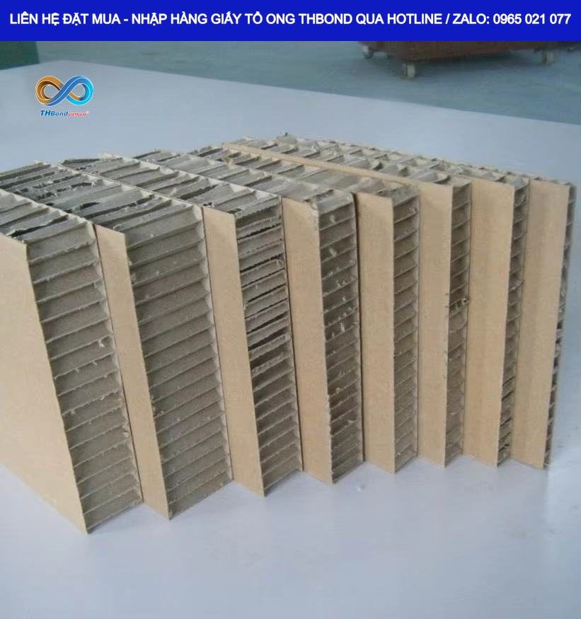 Giấy tổ ong THBond dạng tấm phù hợp sản xuất vách panel và các cấu kiện phân chia không gian