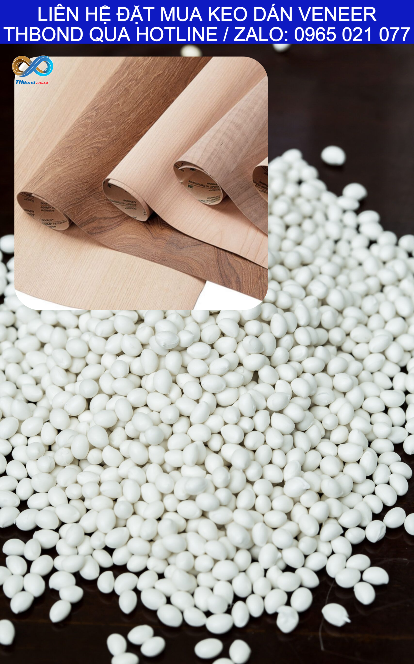 Keo Hạt THBond dạng hạt, gia nhiệt để nóng chảy và thực hiện công đoạn kết dính trong quy trình sản xuất.