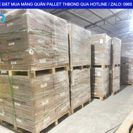 THBond cung ứng Màng Co PE Quấn Pallet MTH899 giúp cố định kiện hàng chắc chắn trên pallet trong quá trình lưu kho và vận chuyển.