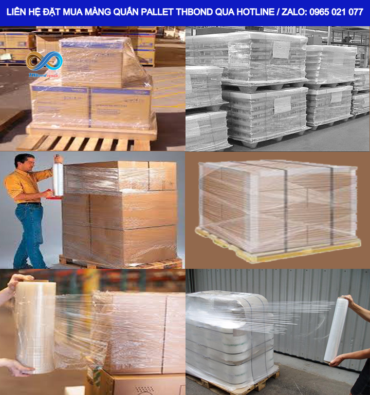 Khả năng bám dính giữa các lớp Màng Co PE THBond giúp kiện hàng sau khi quấn duy trì độ liên kết ổn định.